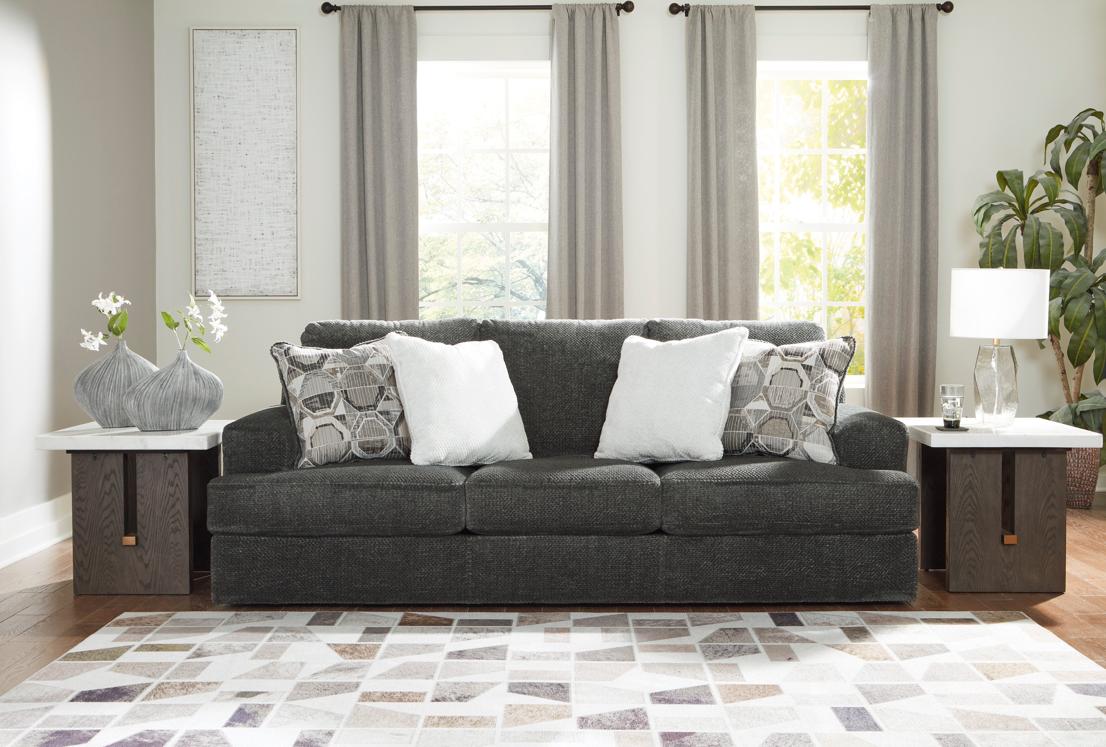 Karinne Smoke Living Room Set - SET | 3140238 | 3140235 - Bien Home Furniture & Electronics