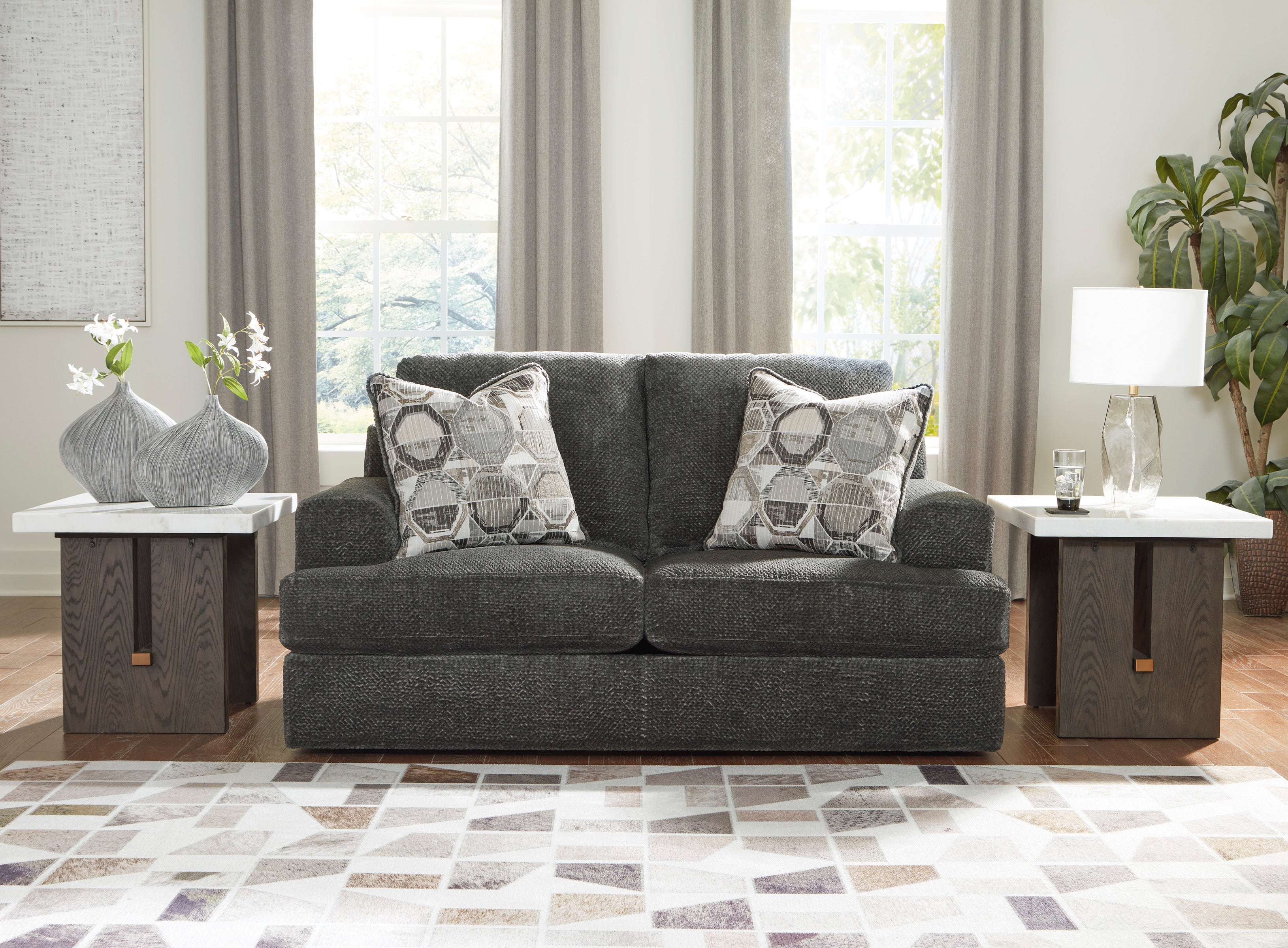 Karinne Smoke Living Room Set - SET | 3140238 | 3140235 - Bien Home Furniture & Electronics