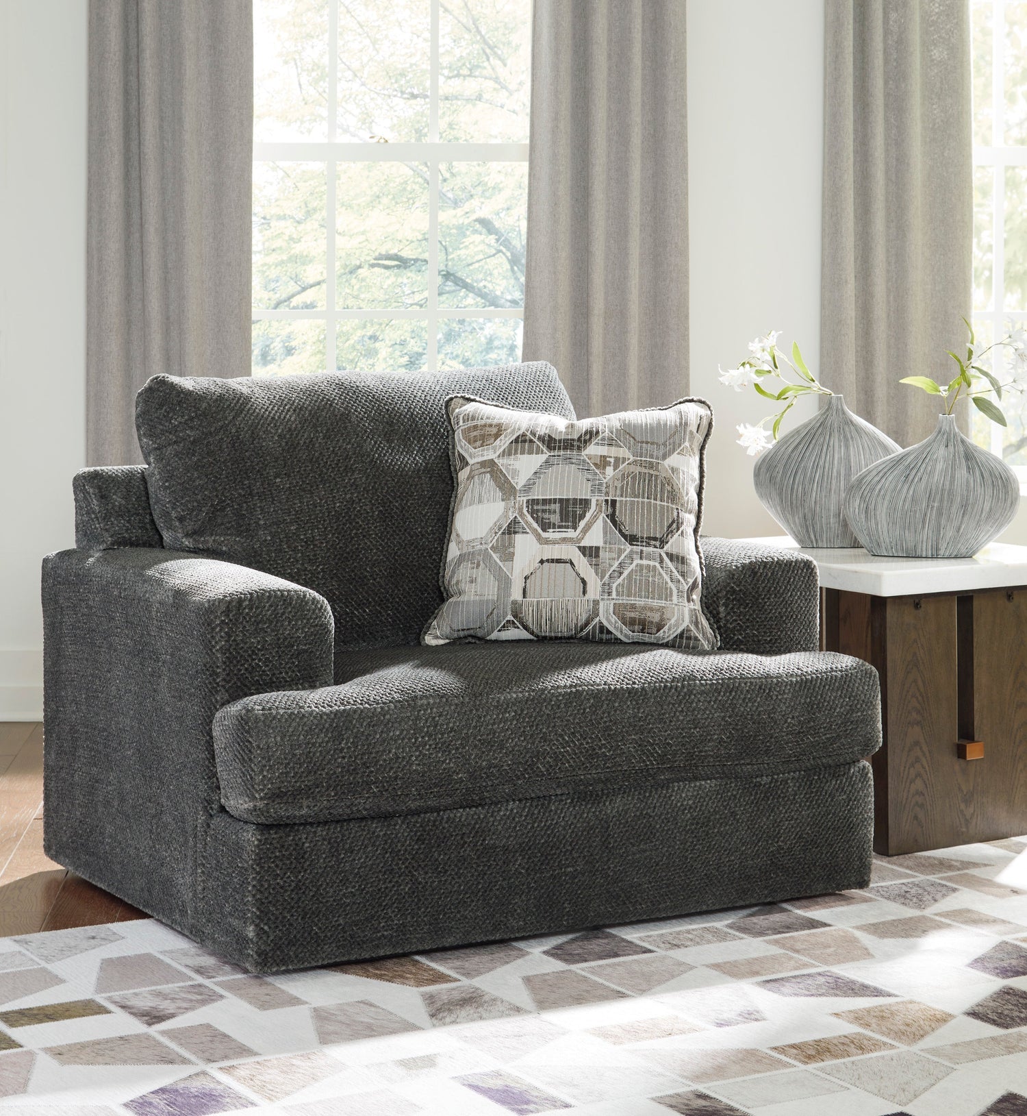 Karinne Smoke Living Room Set - SET | 3140238 | 3140235 - Bien Home Furniture & Electronics