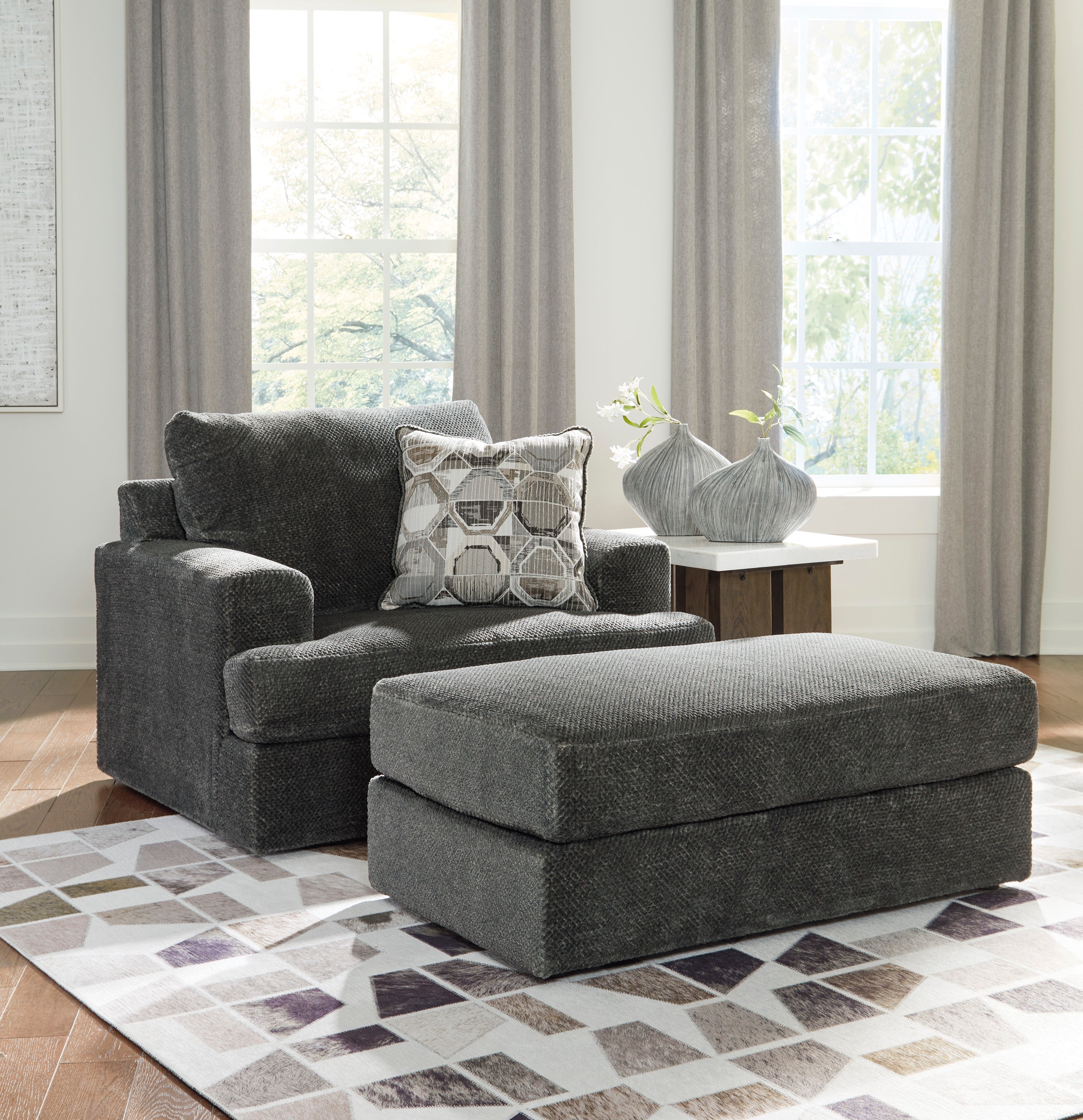 Karinne Smoke Living Room Set - SET | 3140238 | 3140235 - Bien Home Furniture &amp; Electronics