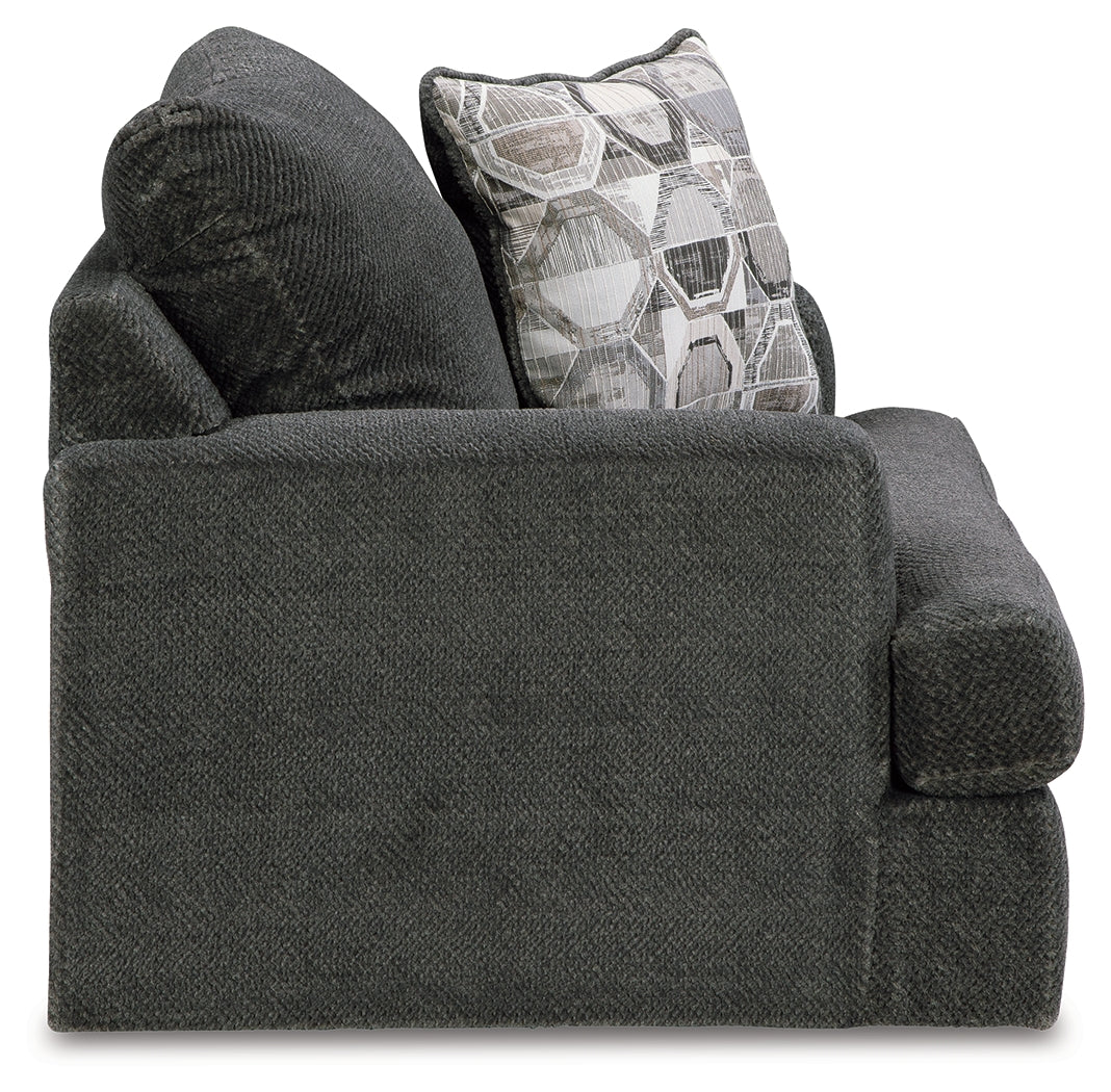 Karinne Smoke Oversized Chair - 3140223 - Bien Home Furniture &amp; Electronics