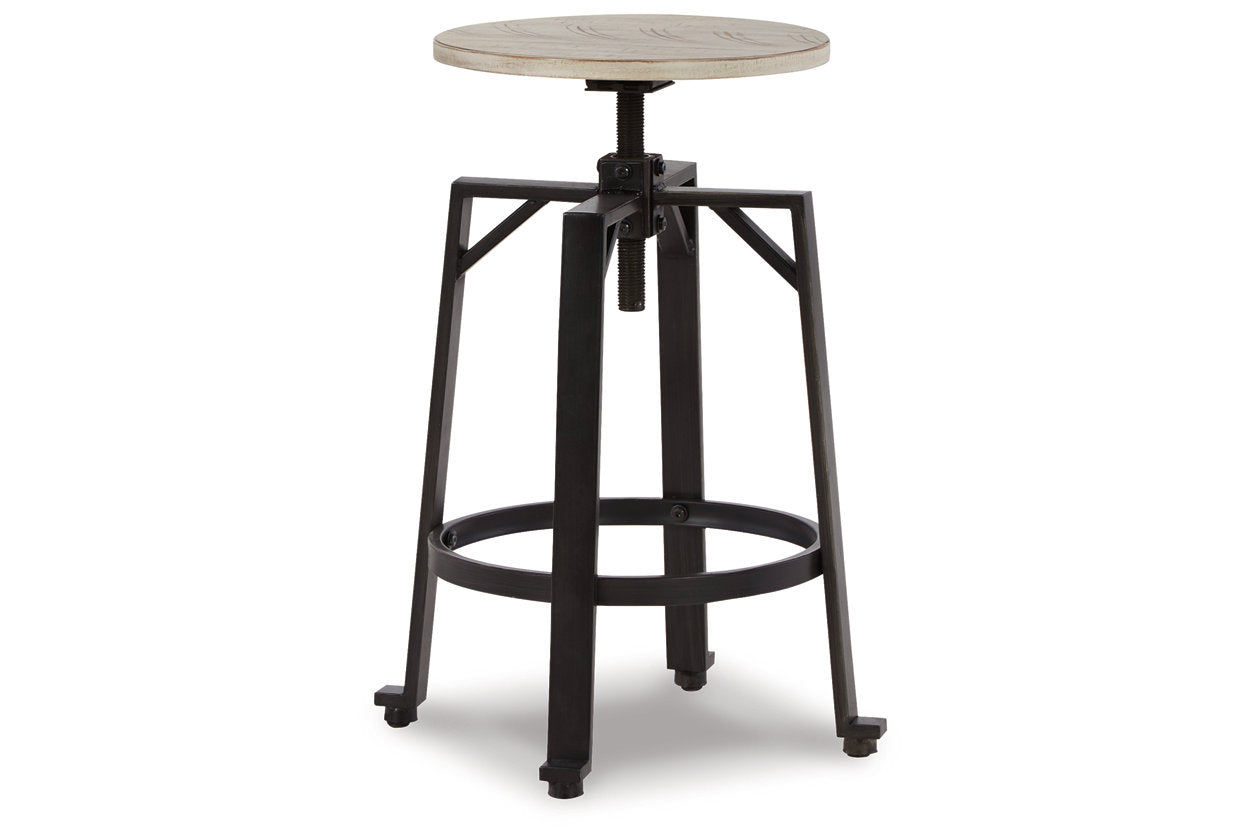 Karisslyn Whitewash/Black Counter Height Stool, Set of 2 - D336-024 - Bien Home Furniture & Electronics