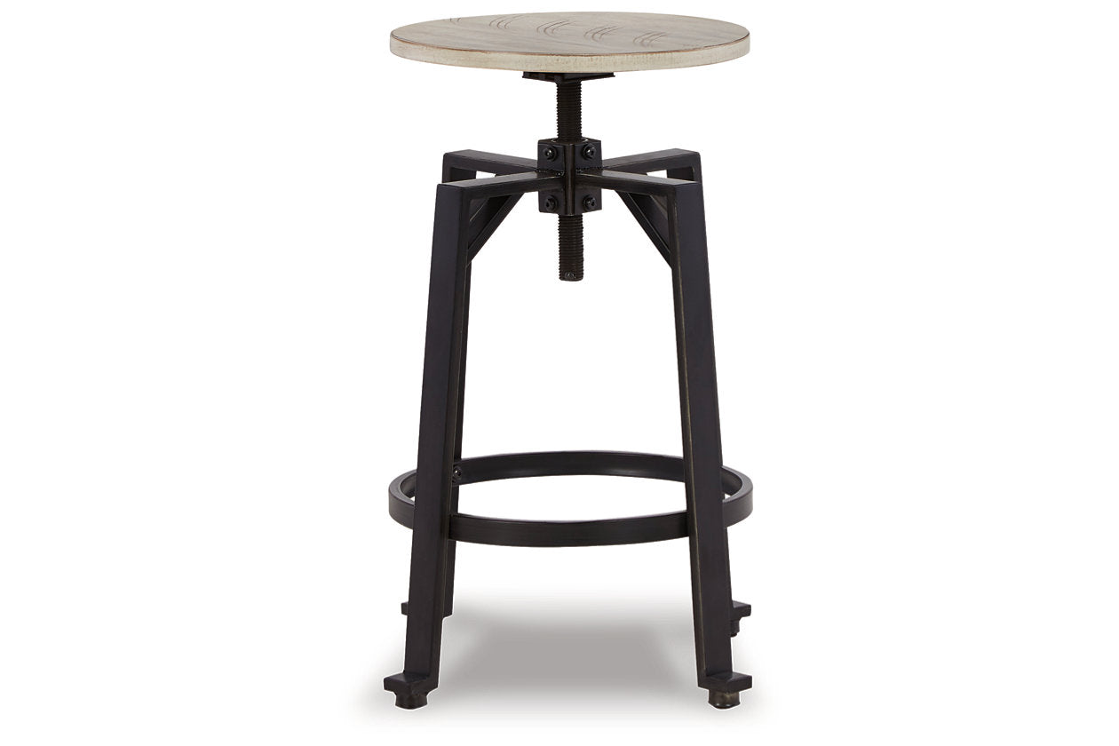 Karisslyn Whitewash/Black Counter Height Stool, Set of 2 - D336-024 - Bien Home Furniture & Electronics