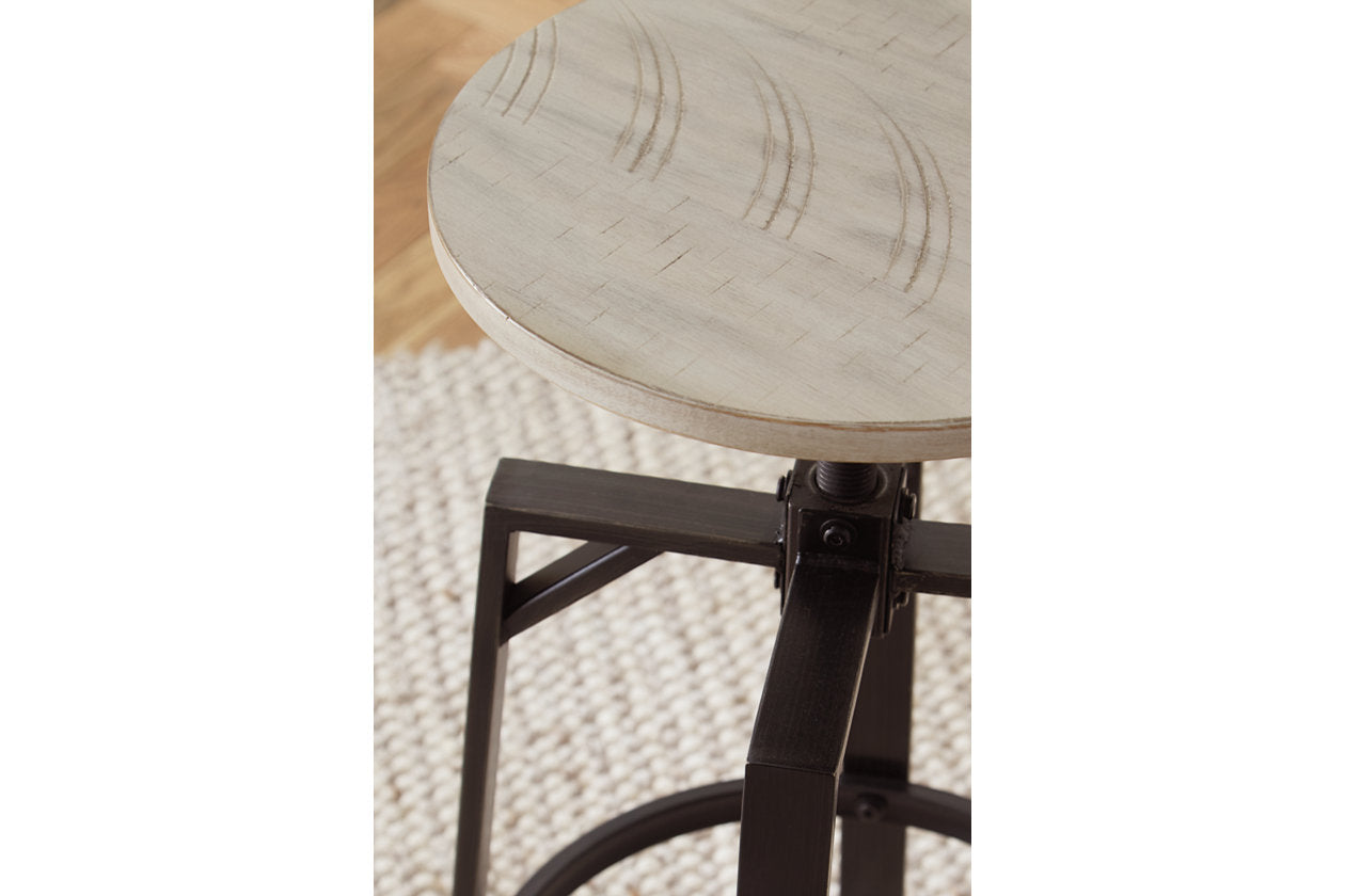 Karisslyn Whitewash/Black Counter Height Stool, Set of 2 - D336-024 - Bien Home Furniture & Electronics