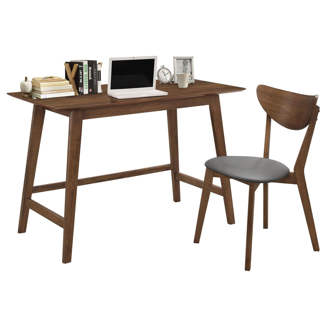 Karri Walnut 2-Piece Writing Desk Set - 801095 - Bien Home Furniture &amp; Electronics