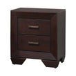 Kauffman 2-Drawer Nightstand Dark Cocoa - 204392 - Bien Home Furniture & Electronics