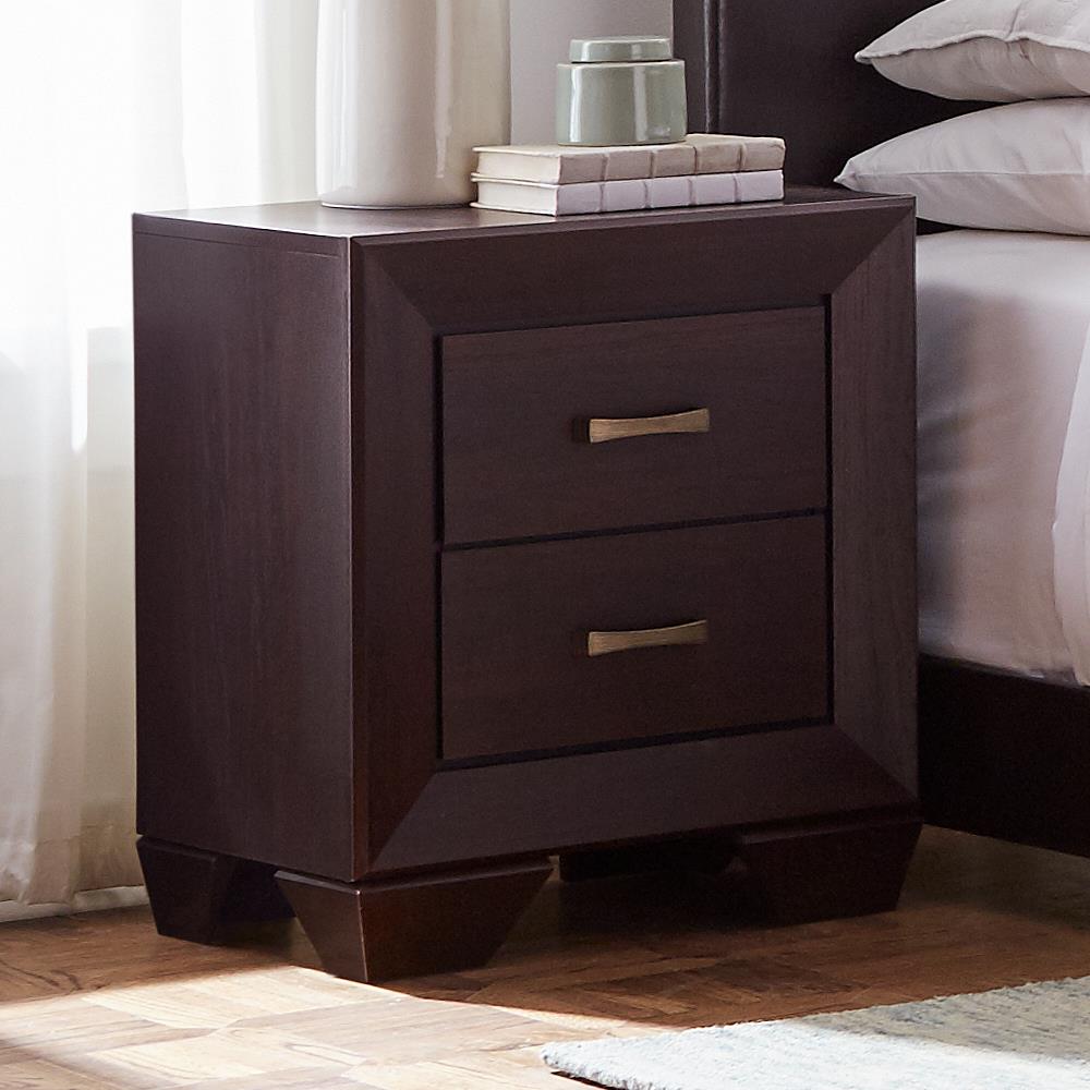 Kauffman 2-Drawer Nightstand Dark Cocoa - 204392 - Bien Home Furniture & Electronics
