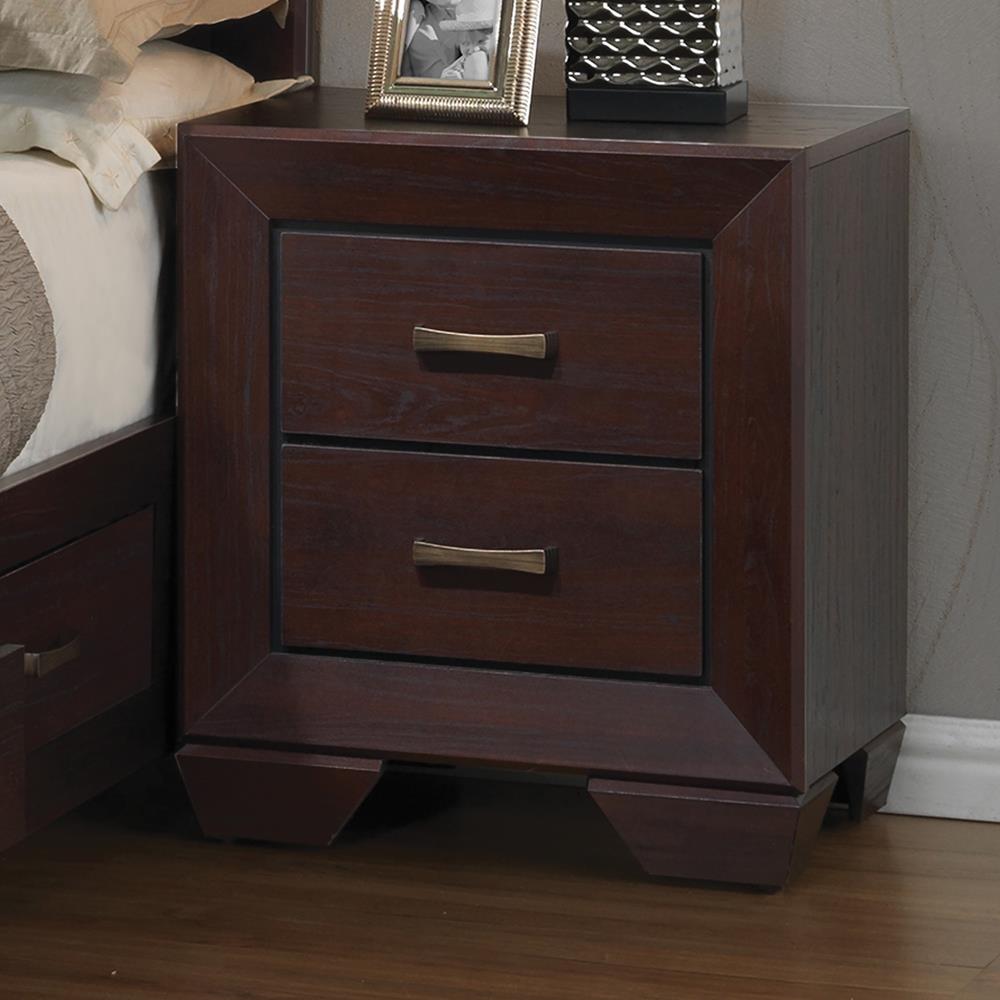 Kauffman 2-Drawer Nightstand Dark Cocoa - 204392 - Bien Home Furniture & Electronics