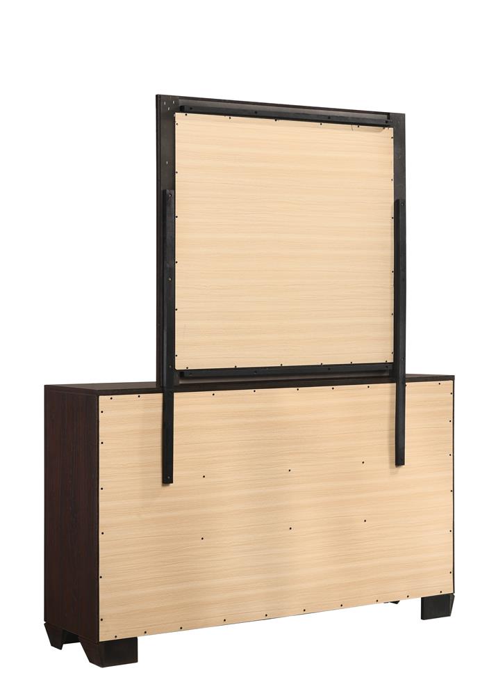 Kauffman Dark Cocoa 6-Drawer Dresser - 204393 - Bien Home Furniture & Electronics