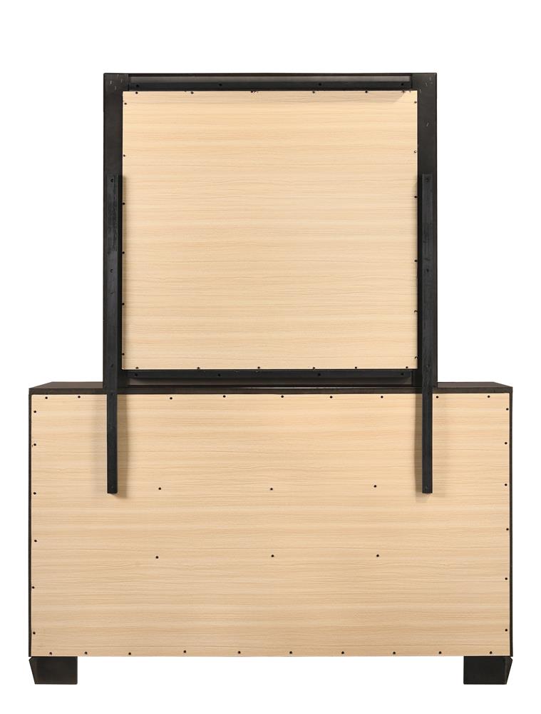 Kauffman Dark Cocoa 6-Drawer Dresser - 204393 - Bien Home Furniture & Electronics