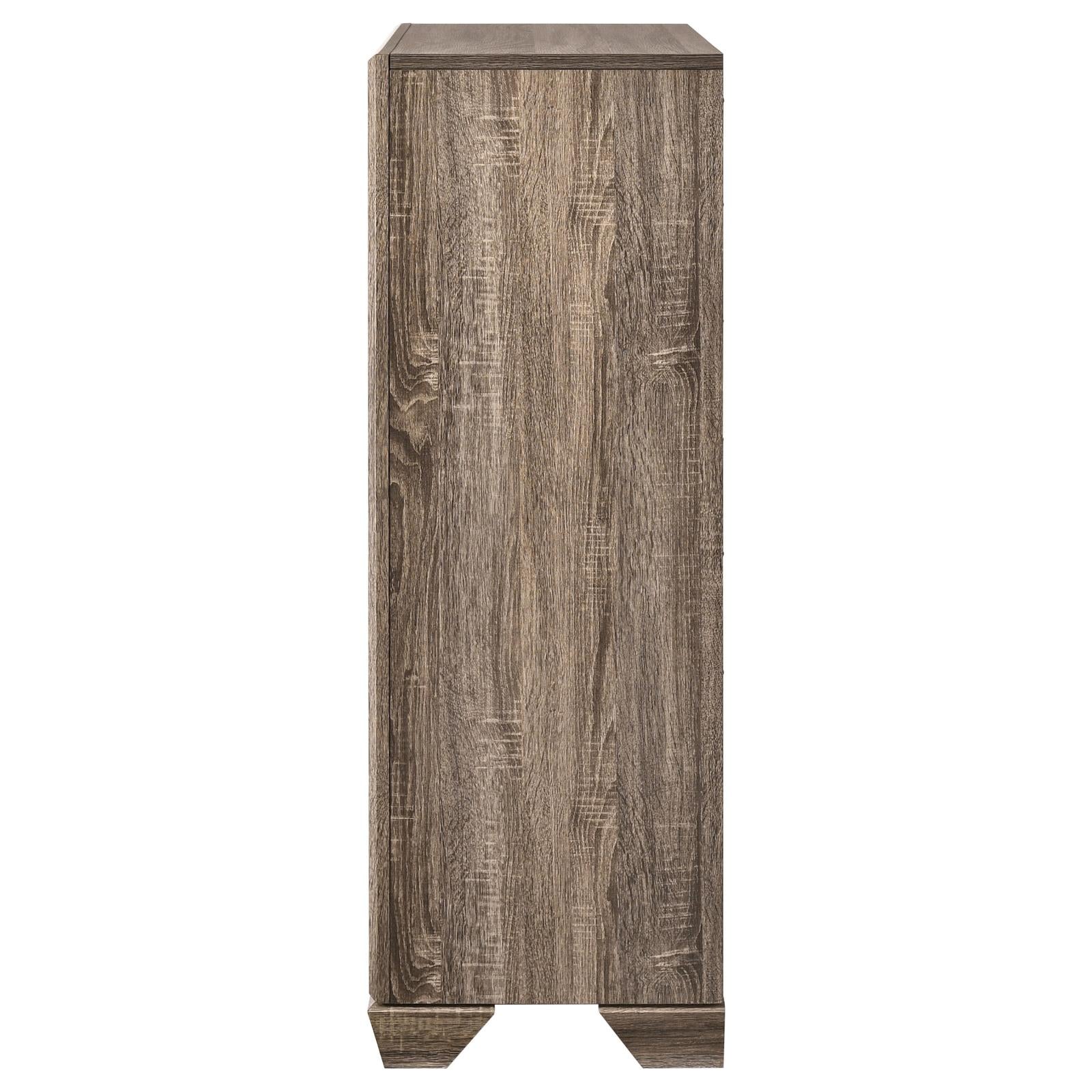 Kauffman Washed Taupe 5-Drawer Chest - 204195 - Bien Home Furniture & Electronics