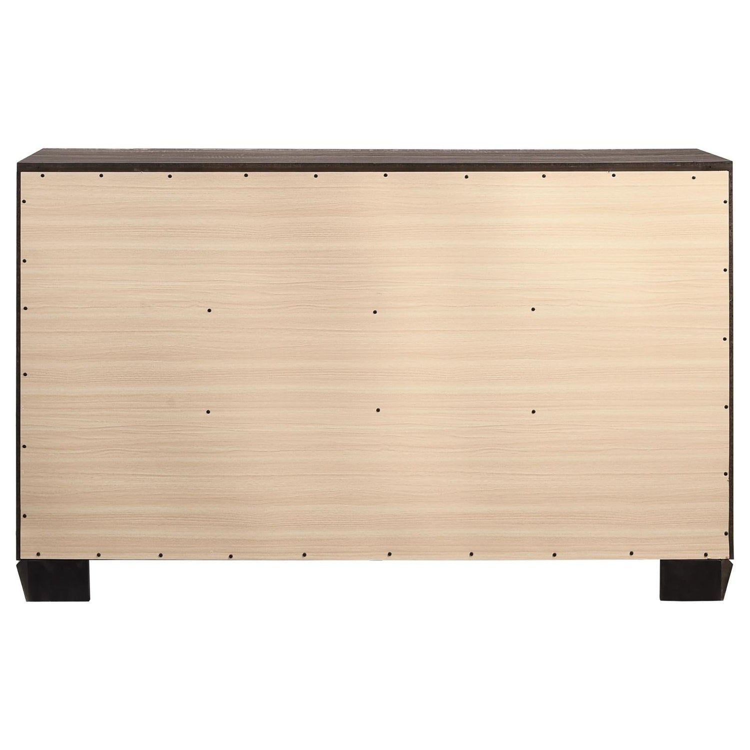 Kauffman Washed Taupe 6-Drawer Dresser - 204193 - Bien Home Furniture & Electronics