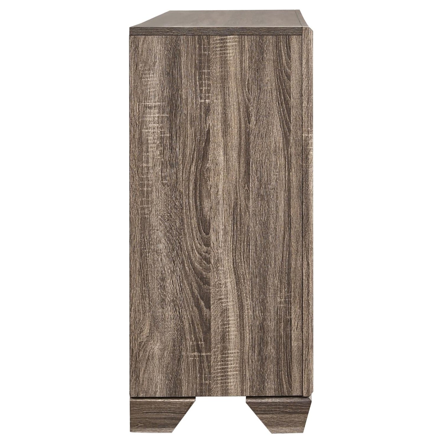 Kauffman Washed Taupe 6-Drawer Dresser - 204193 - Bien Home Furniture & Electronics