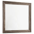 Kauffman Washed Taupe Rectangular Mirror - 204194 - Bien Home Furniture & Electronics
