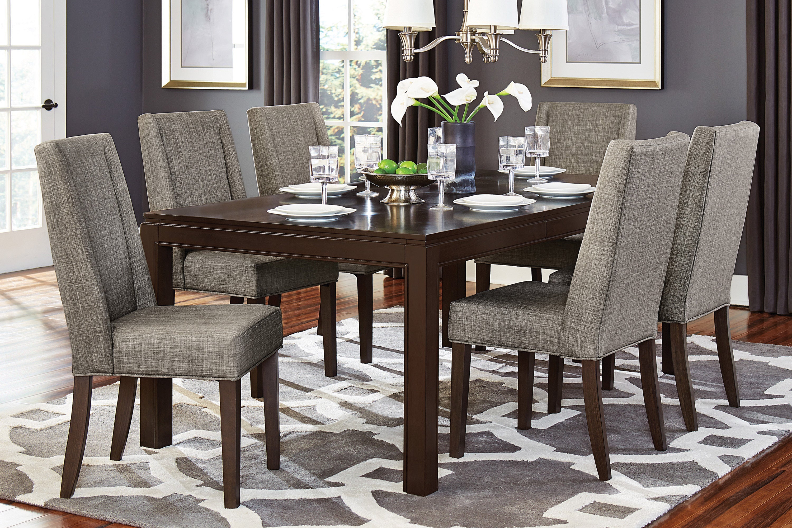 Kavanaugh Dark Brown Extendable Dining Table - 5409-78 - Bien Home Furniture & Electronics