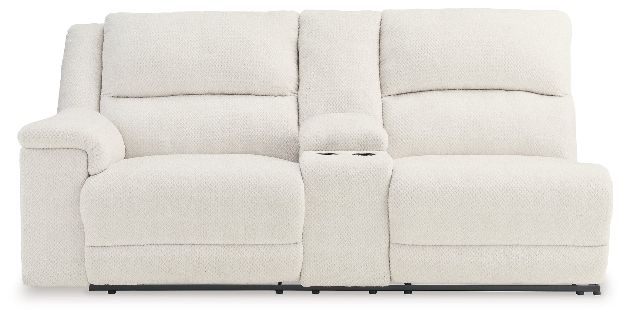 Keensburg Linen Left-Arm Facing Power Reclining Loveseat with Console - 6180701 - Bien Home Furniture & Electronics