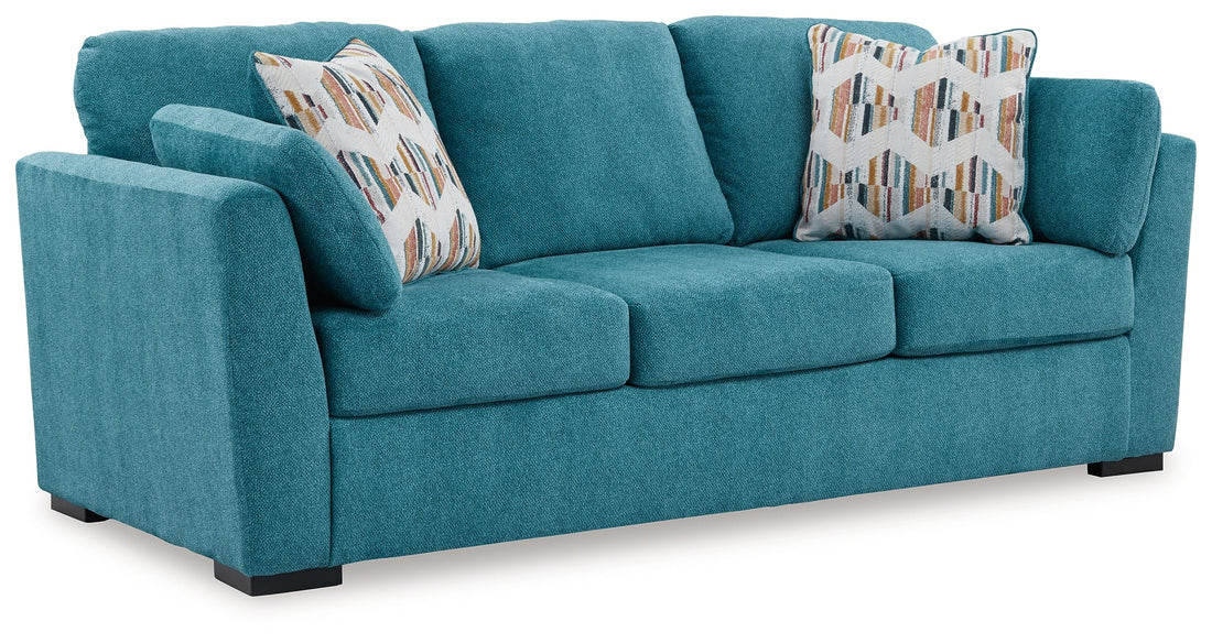 Keerwick Teal Queen Sofa Sleeper - 6750739 - Bien Home Furniture &amp; Electronics