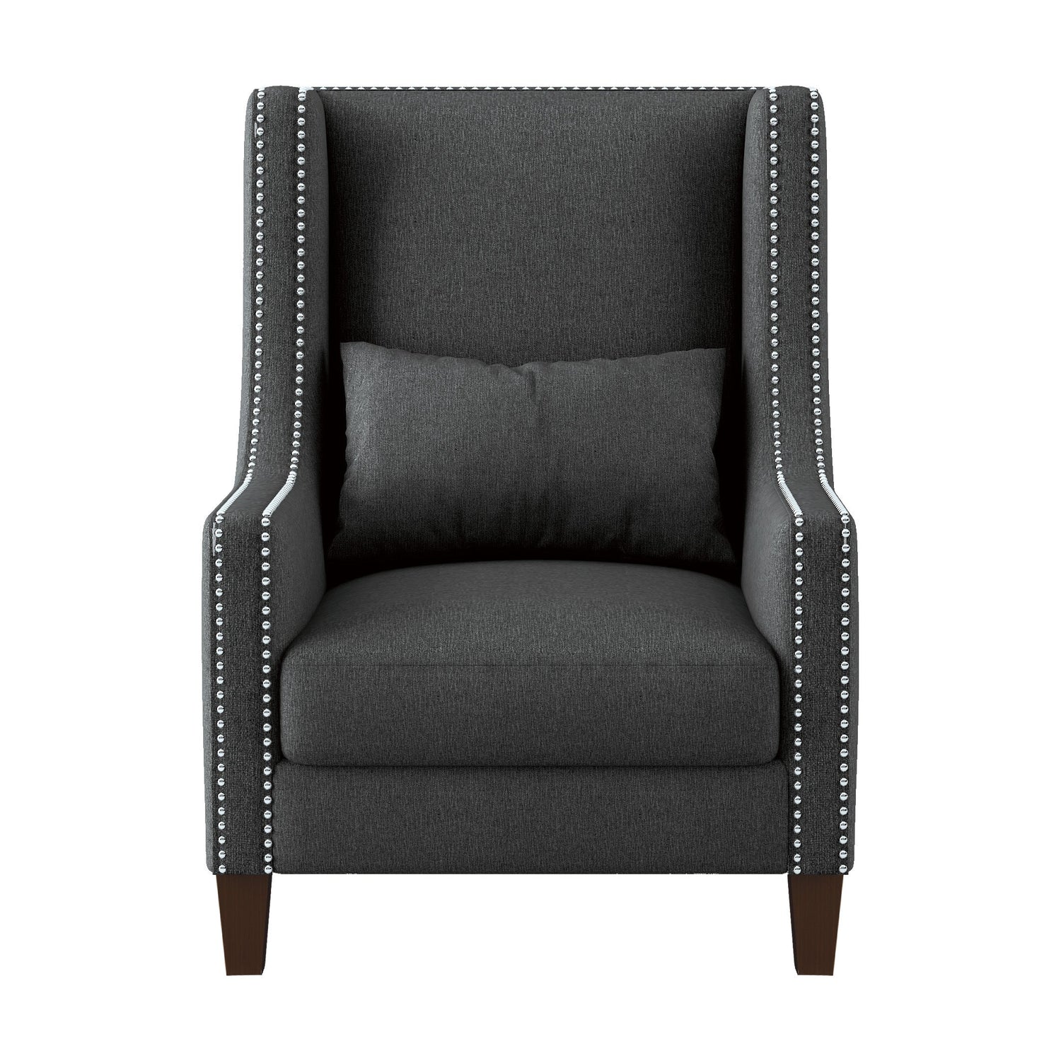 Keller Dark Gray Accent Chair - 1114DG-1 - Bien Home Furniture & Electronics