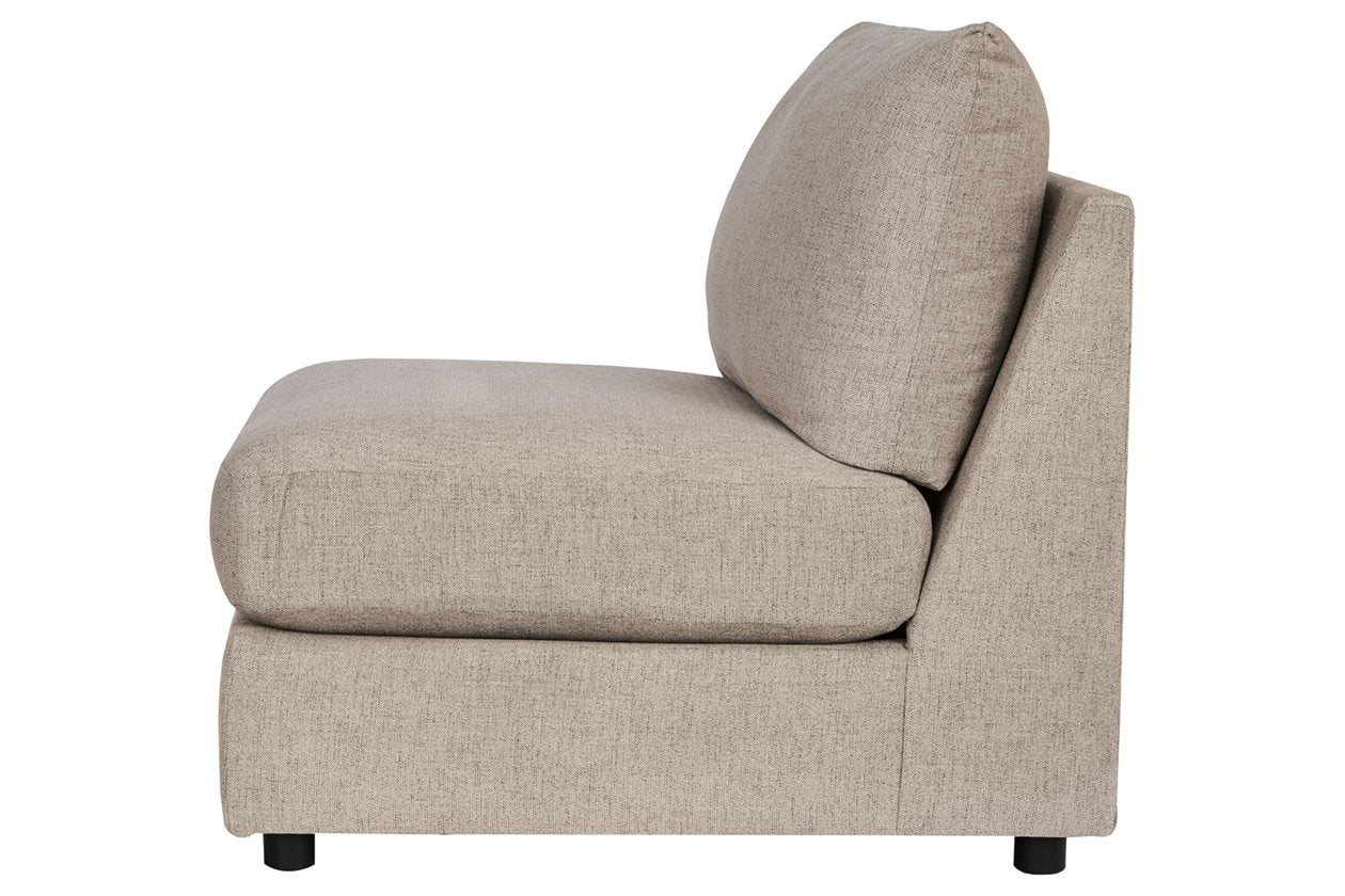 Kellway Bisque Armless Chair - 9870746 - Bien Home Furniture & Electronics