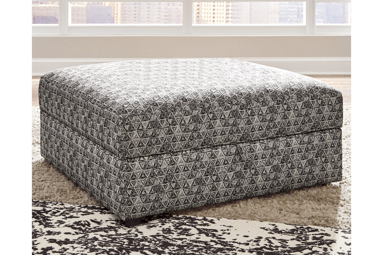 Kellway Bisque Ottoman With Storage - 9870711 - Bien Home Furniture & Electronics