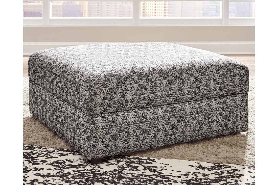 Kellway Bisque Ottoman With Storage - 9870711 - Bien Home Furniture &amp; Electronics