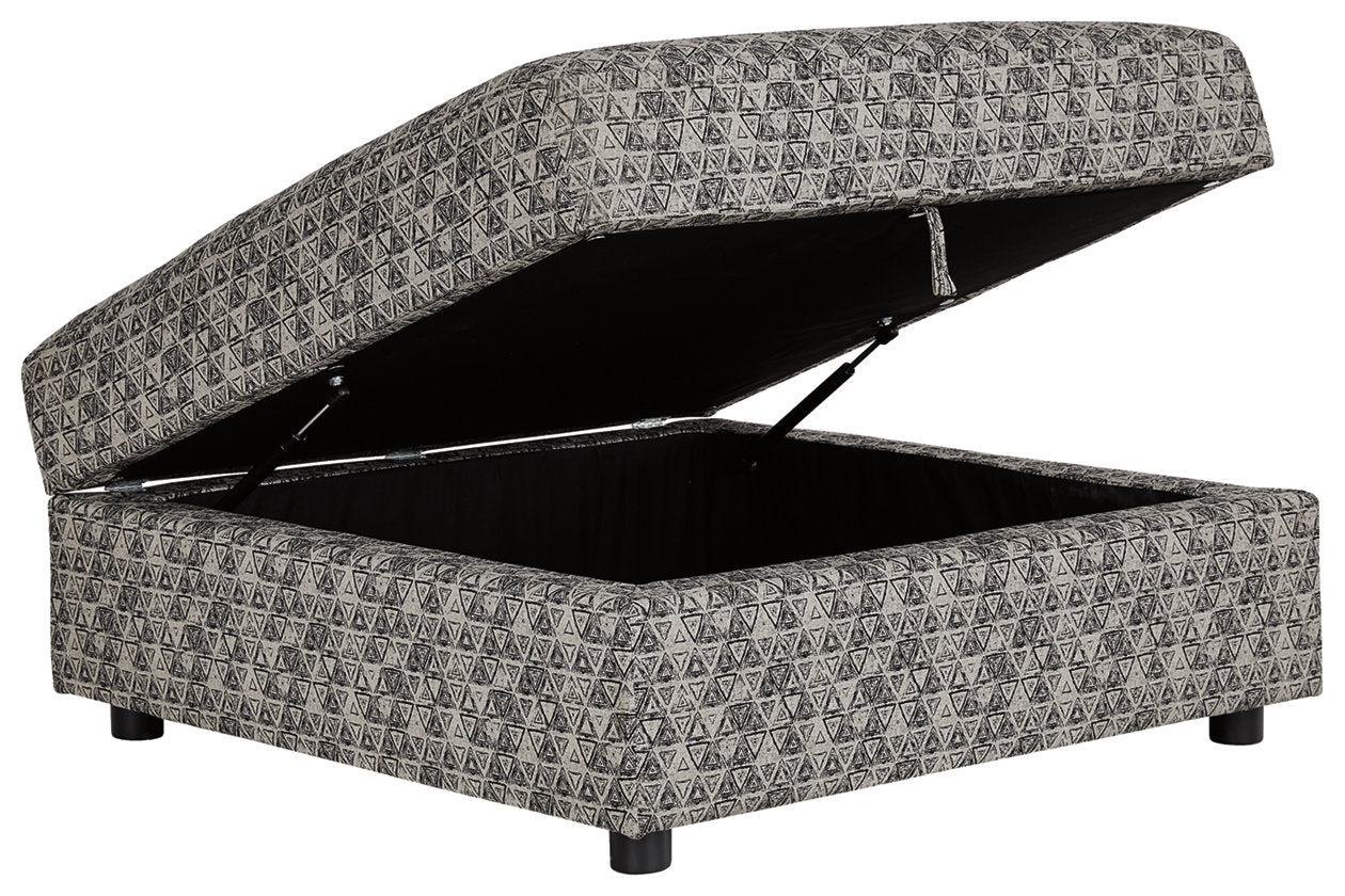 Kellway Bisque Ottoman With Storage - 9870711 - Bien Home Furniture & Electronics