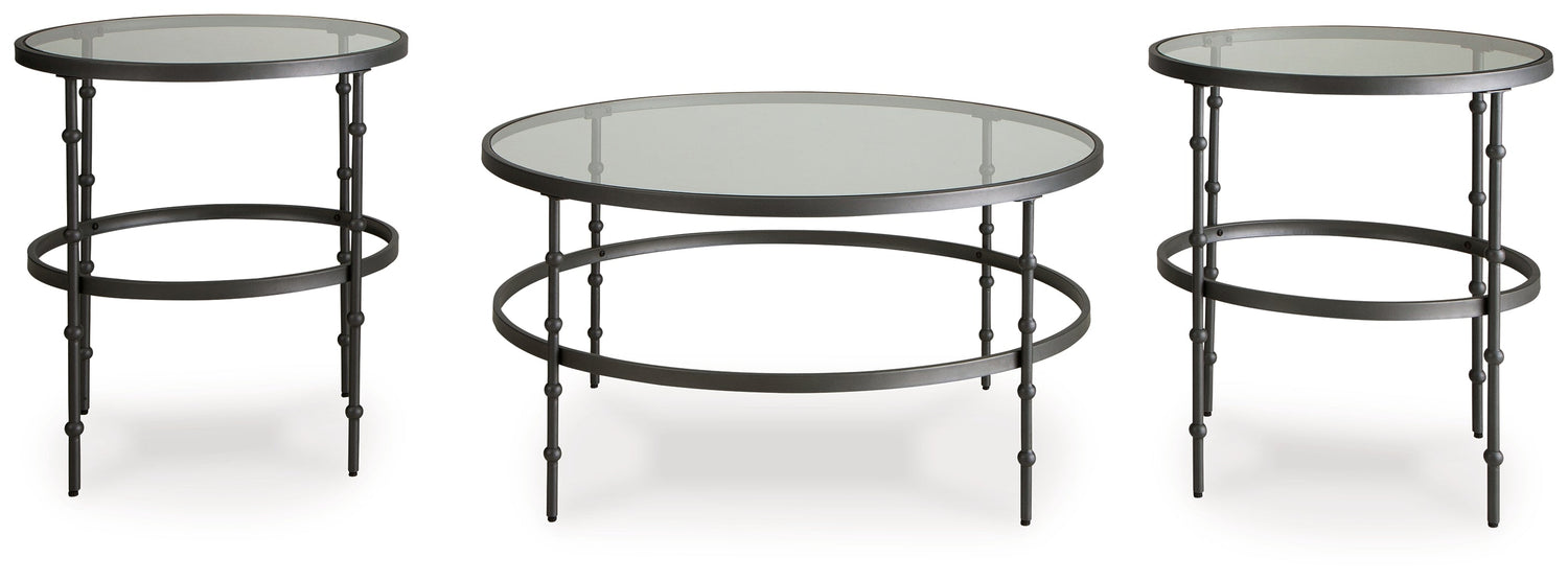 Kellyco Gunmetal Table (Set of 3) - T246-13 - Bien Home Furniture & Electronics