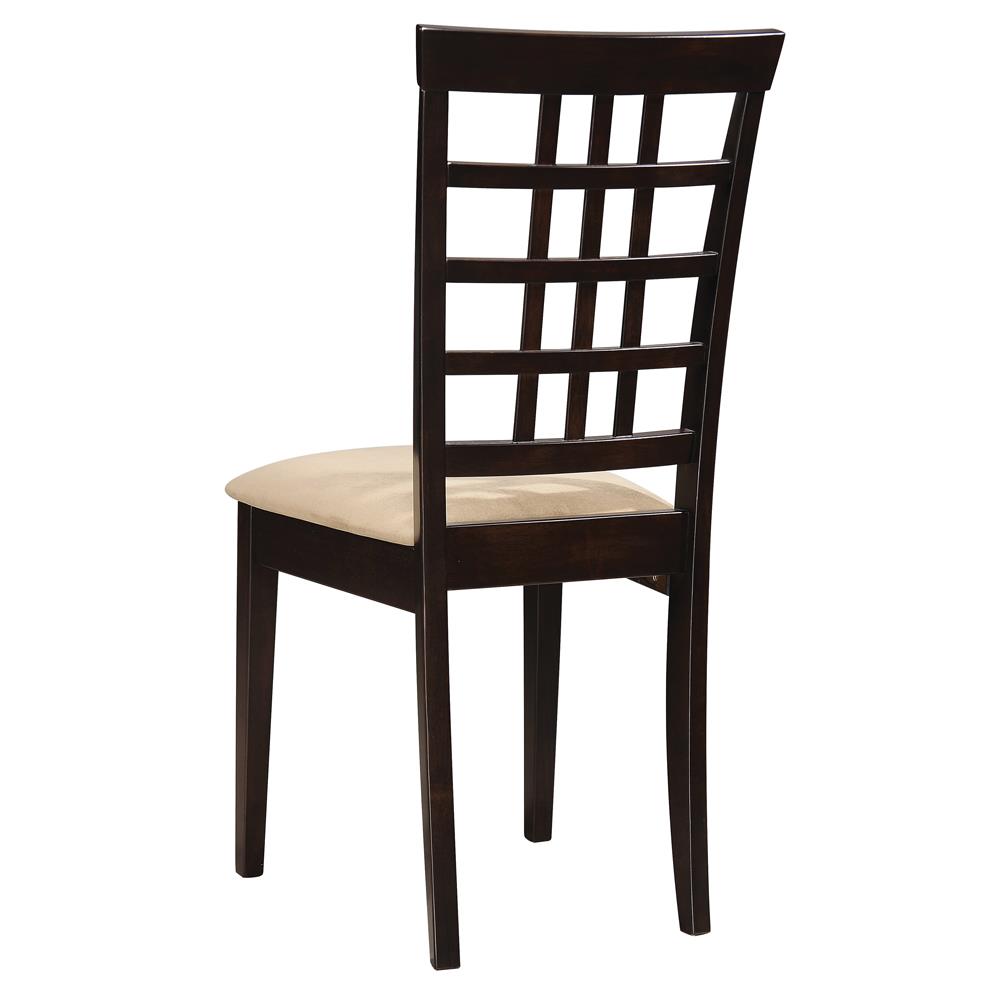 Kelso Cappuccino Lattice Back Dining Chairs, Set of 2 - 190822 - Bien Home Furniture & Electronics