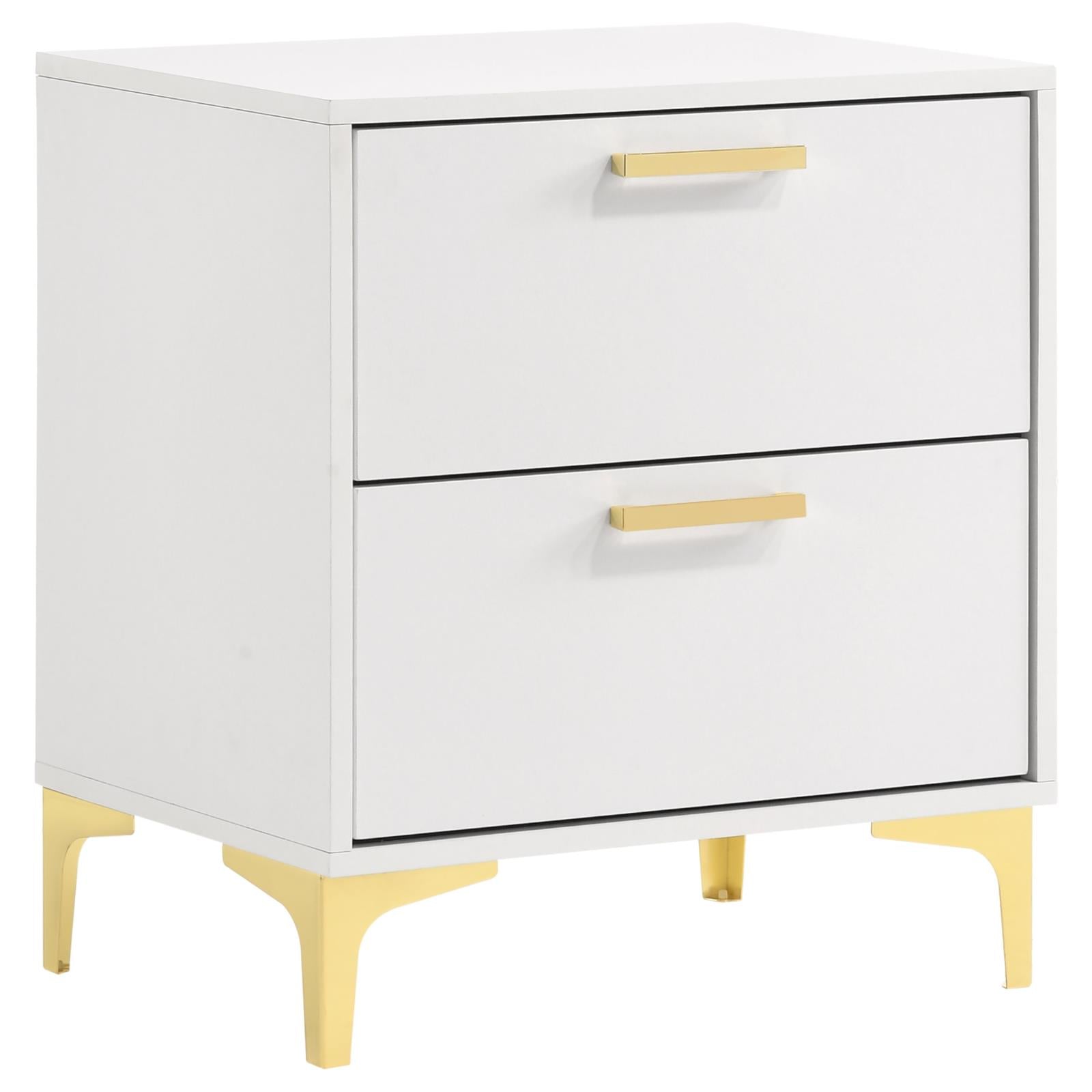 Kendall 2-Drawer Nightstand White - 224402 - Bien Home Furniture & Electronics