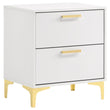 Kendall 2-Drawer Nightstand White - 224402 - Bien Home Furniture & Electronics