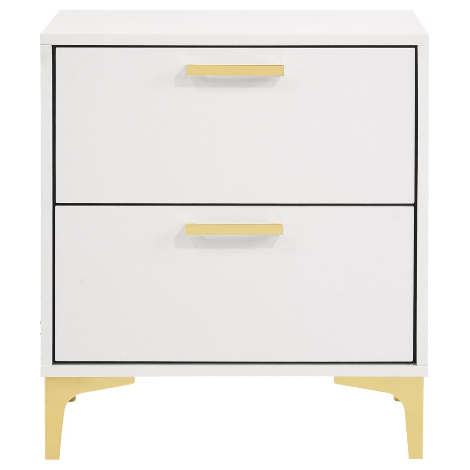 Kendall 2-Drawer Nightstand White - 224402 - Bien Home Furniture & Electronics