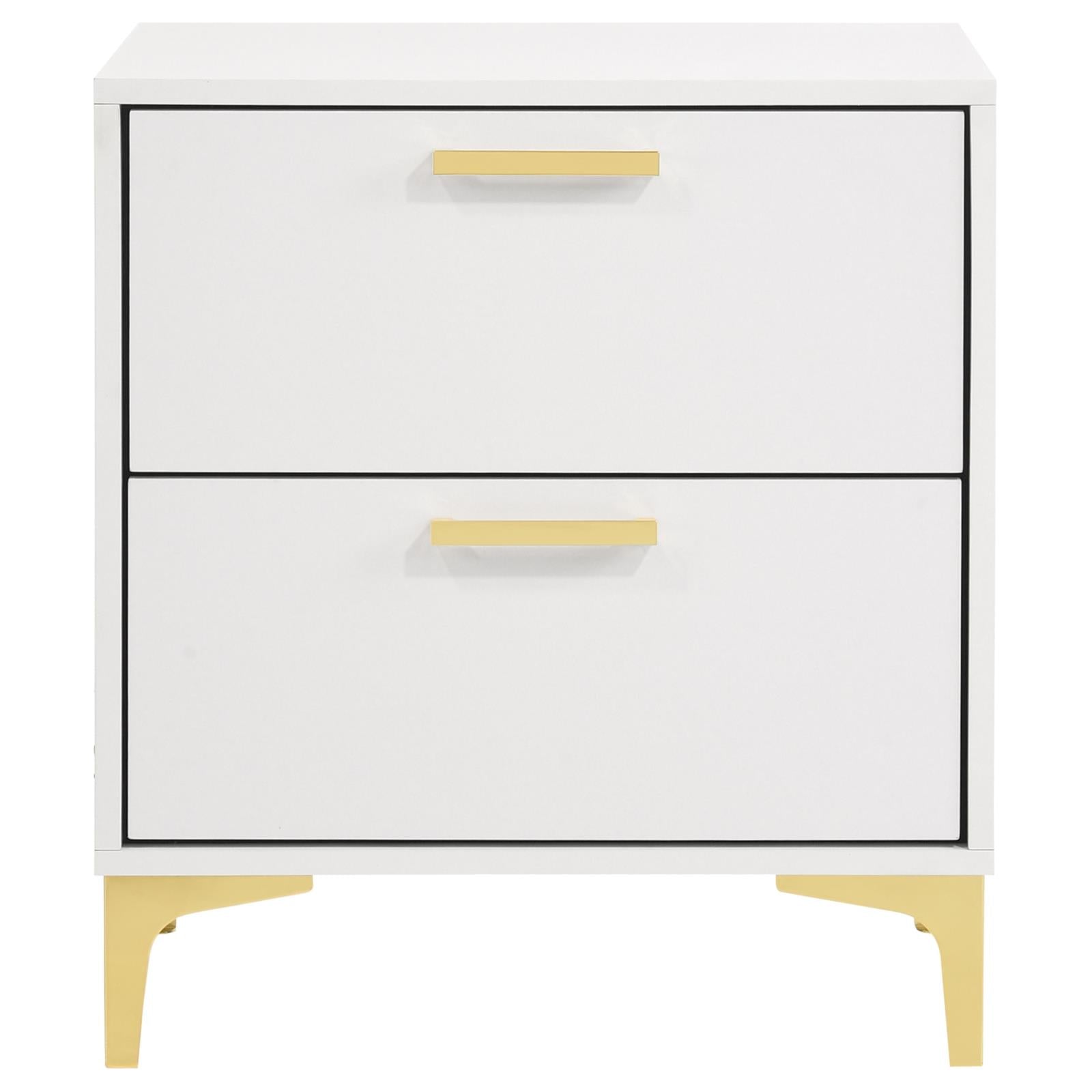 Kendall 2-Drawer Nightstand White - 224402 - Bien Home Furniture & Electronics