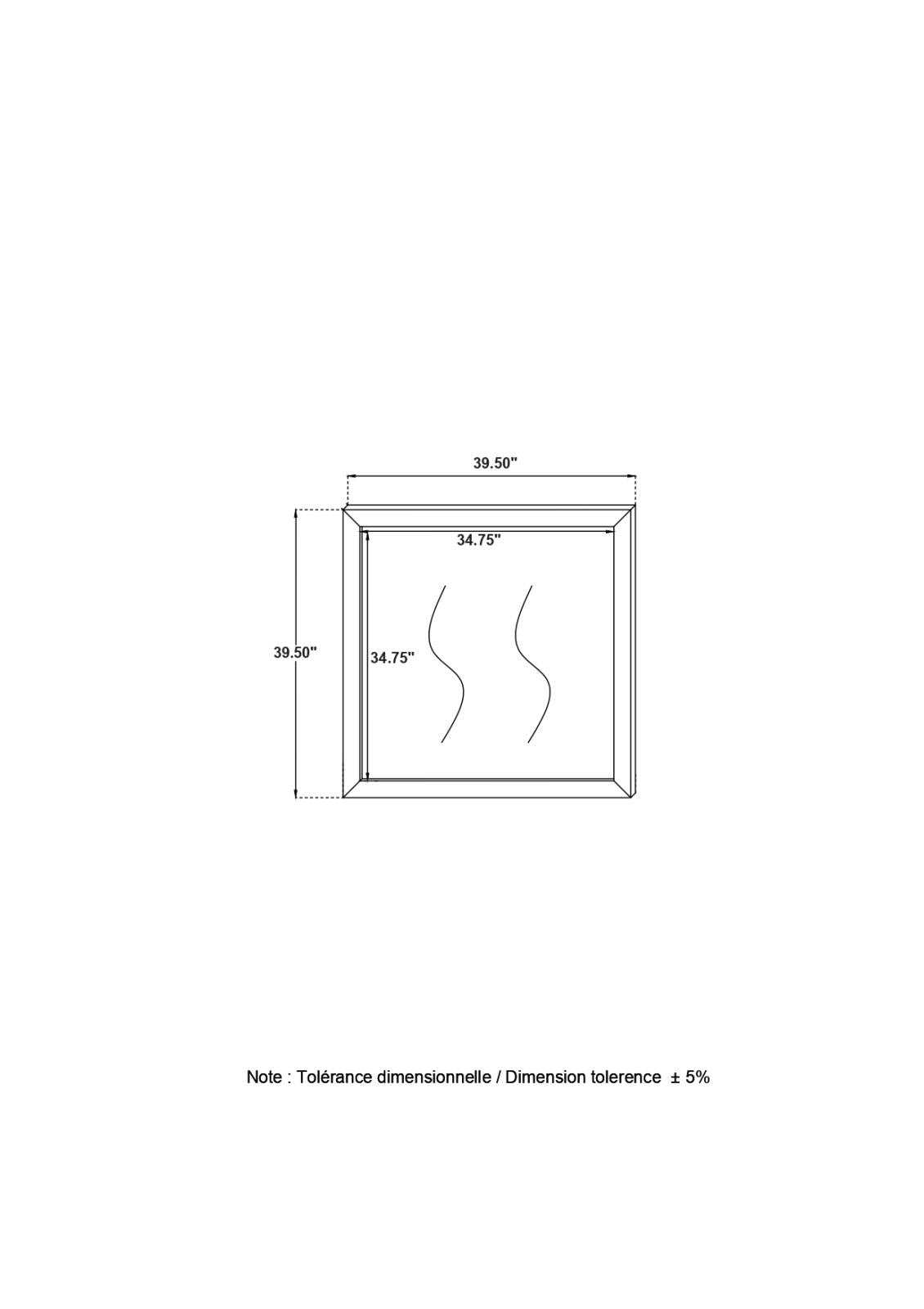 Kendall Black Square Dresser Mirror - 224454 - Bien Home Furniture & Electronics
