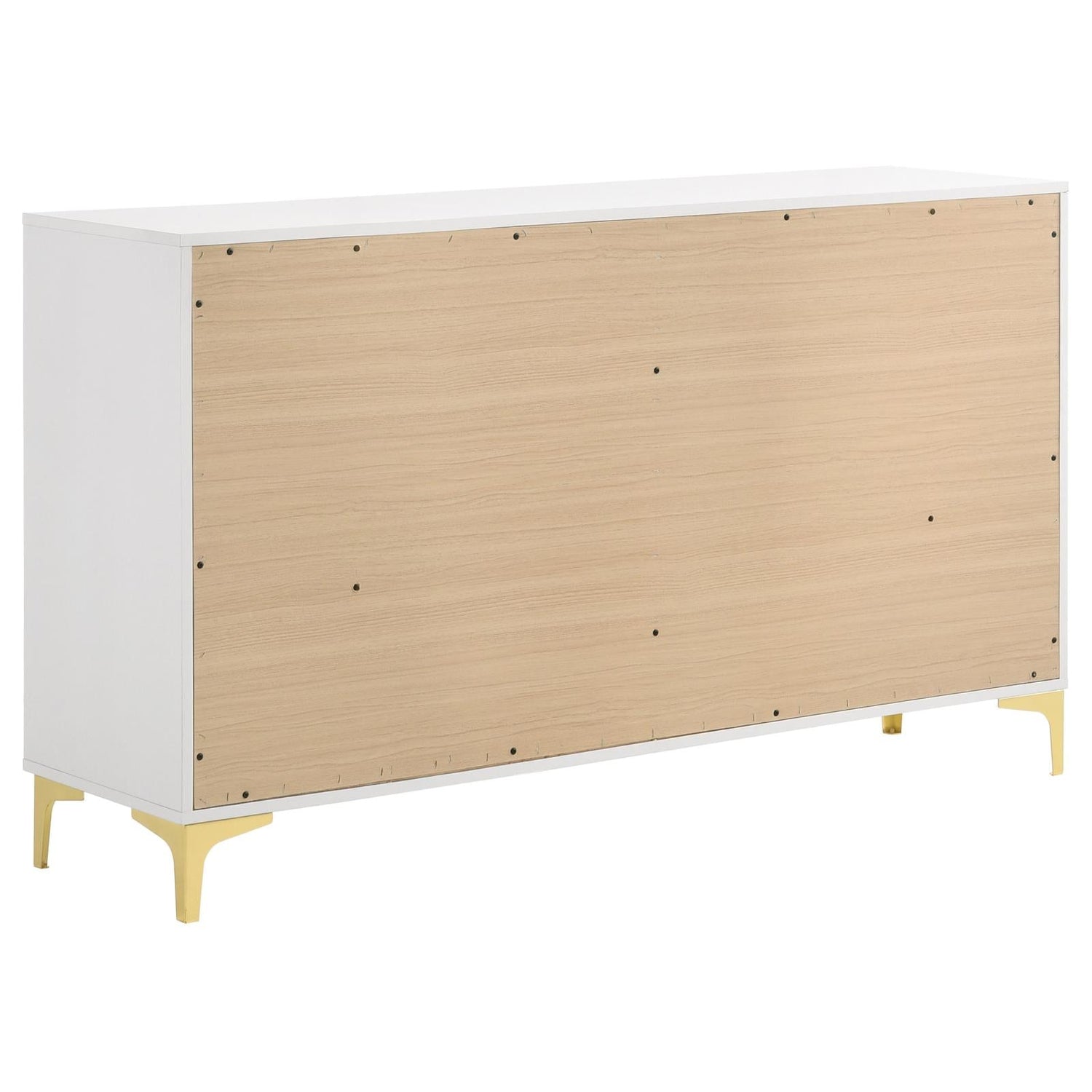 Kendall White 6-Drawer Dresser - 224403 - Bien Home Furniture & Electronics