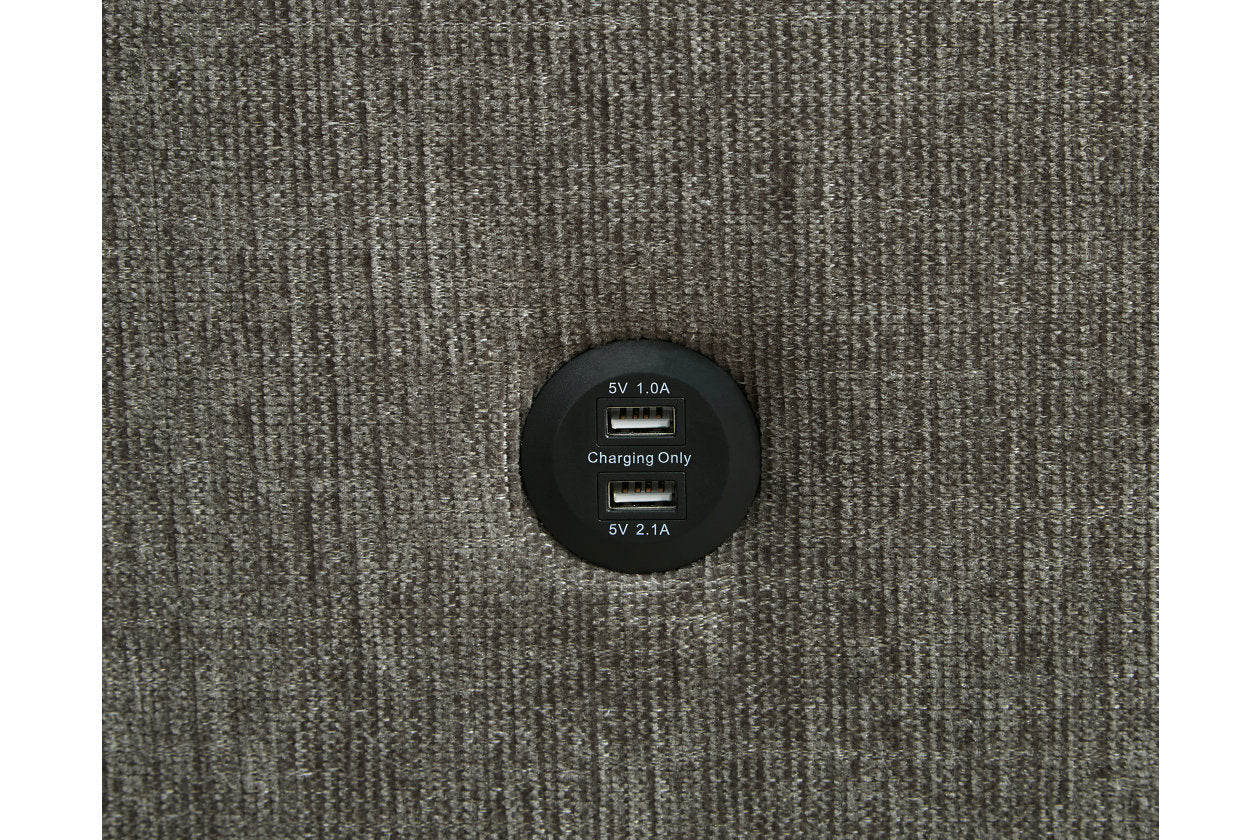 Kerle Charcoal LAF Sleeper Sofa Chaise - SET | 2650516 | 2650545 - Bien Home Furniture &amp; Electronics