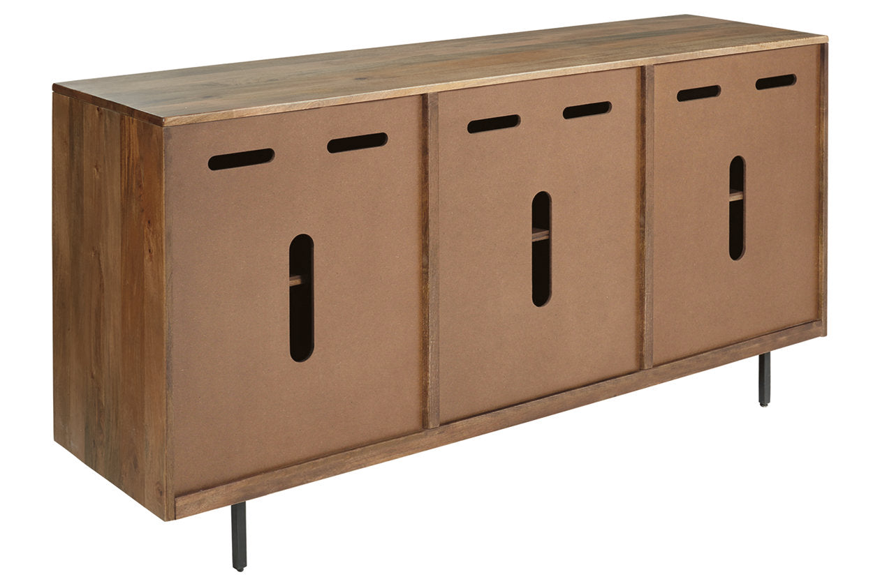 Kerrings Brown/Black/White Accent Cabinet - A4000258 - Bien Home Furniture & Electronics