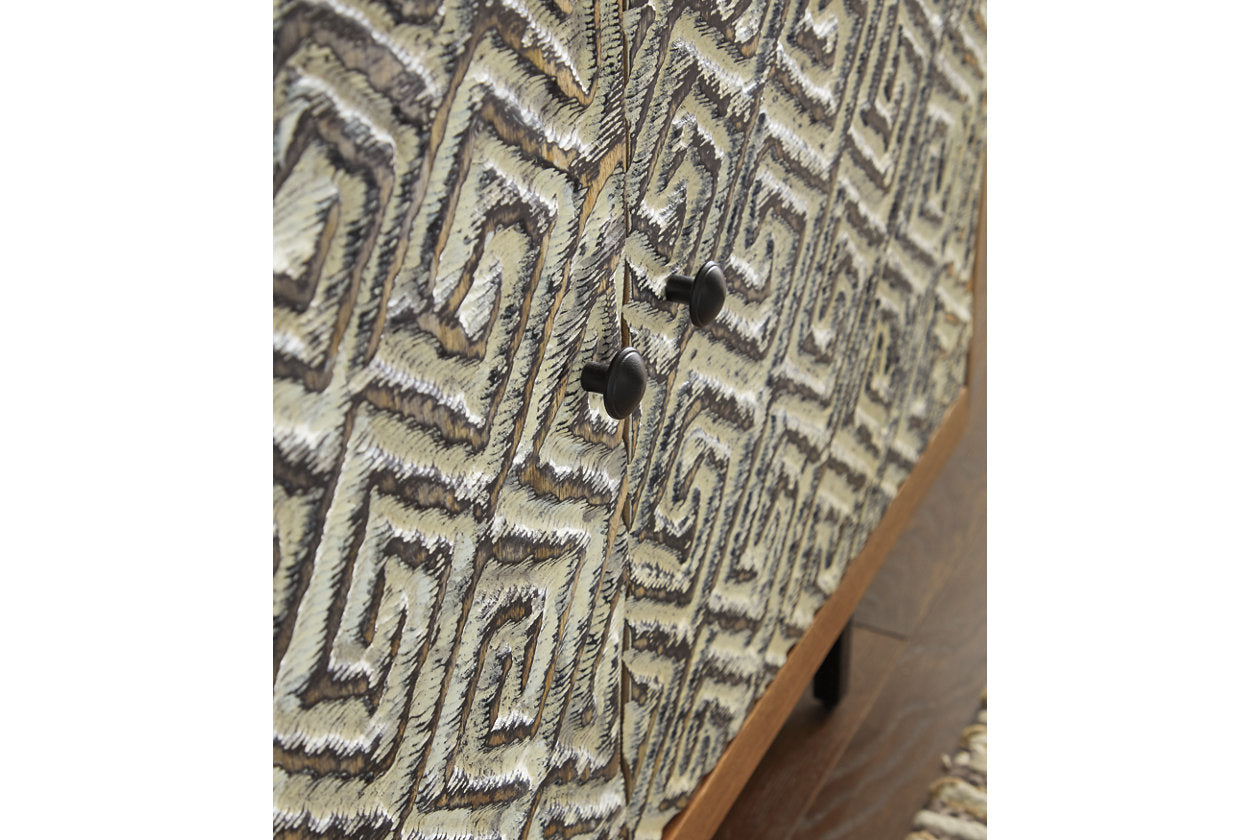 Kerrings Brown/Black/White Accent Cabinet - A4000258 - Bien Home Furniture & Electronics