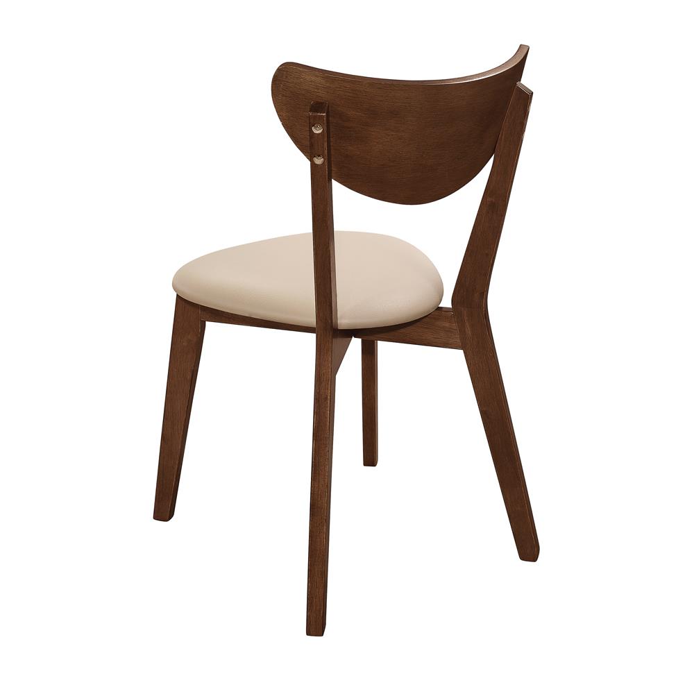 Kersey Beige/Chestnut Dining Side Chairs with Curved Backs, Set of 2 - 103062 - Bien Home Furniture & Electronics