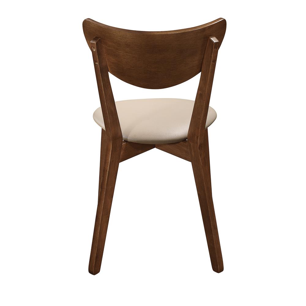 Kersey Beige/Chestnut Dining Side Chairs with Curved Backs, Set of 2 - 103062 - Bien Home Furniture & Electronics