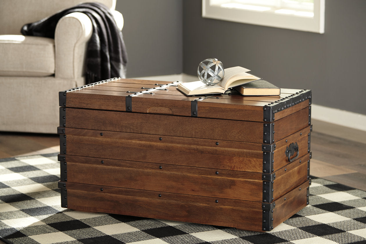 Kettleby Brown Storage Trunk - A4000096 - Bien Home Furniture & Electronics