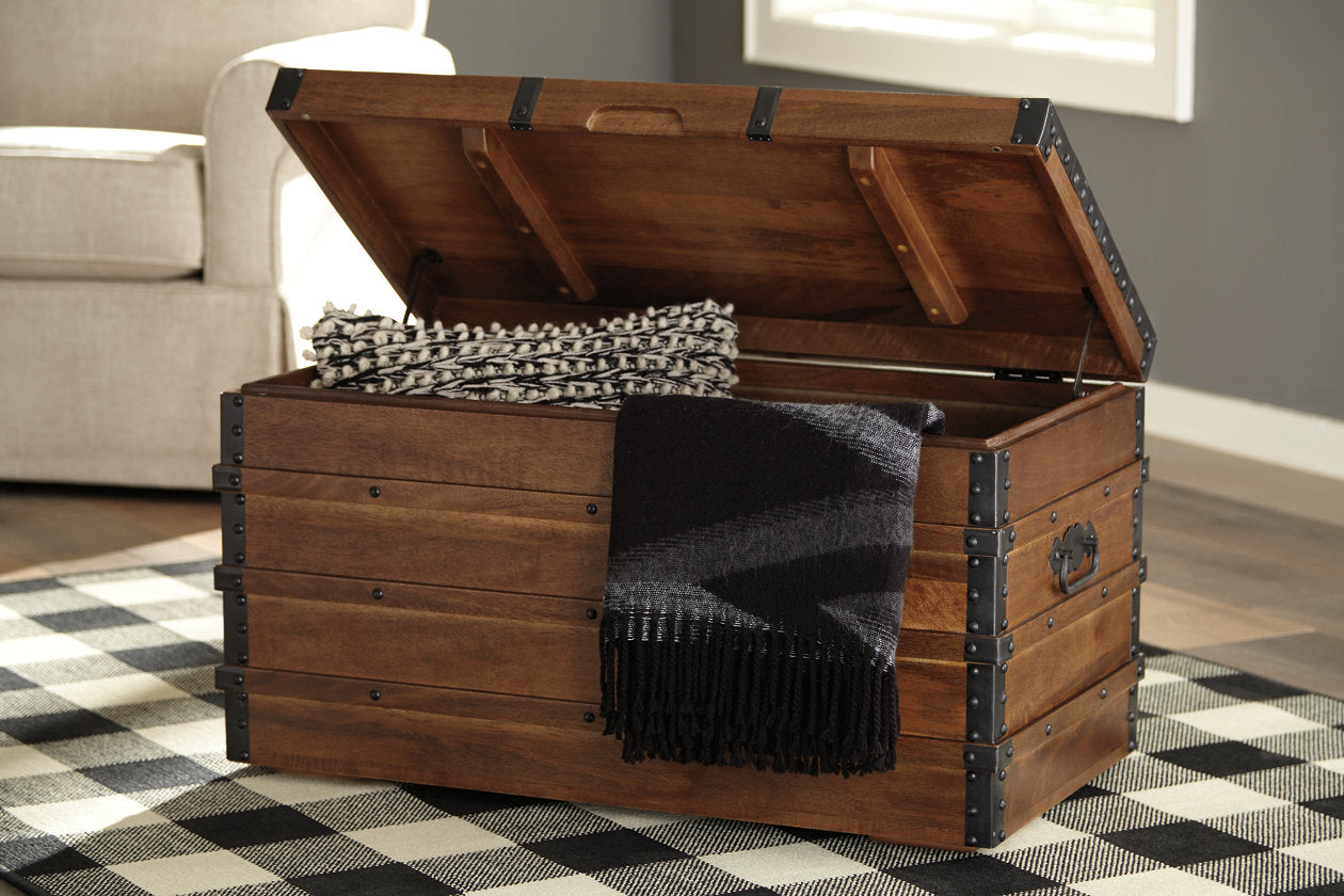Kettleby Brown Storage Trunk - A4000096 - Bien Home Furniture & Electronics