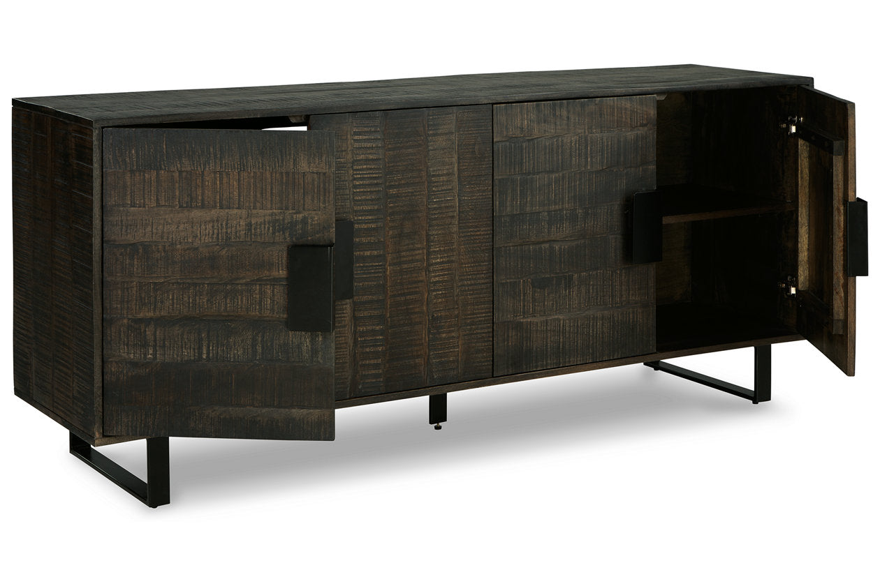 Kevmart Grayish Brown/Black Accent Cabinet - A4000533 - Bien Home Furniture &amp; Electronics
