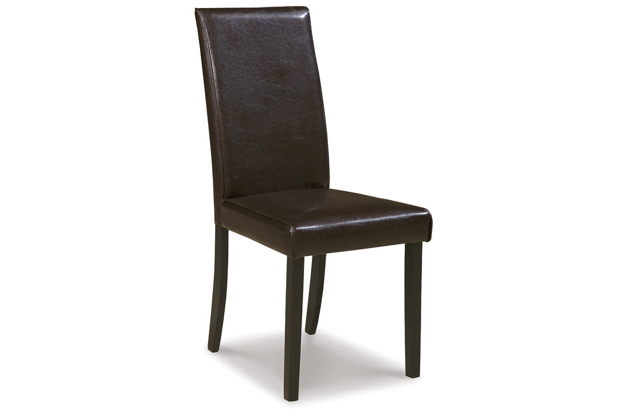 Kimonte Dark Brown Dining Chair, Set of 2 - D250-02 - Bien Home Furniture & Electronics