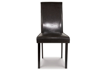 Kimonte Dark Brown Dining Chair, Set of 2 - D250-02 - Bien Home Furniture &amp; Electronics