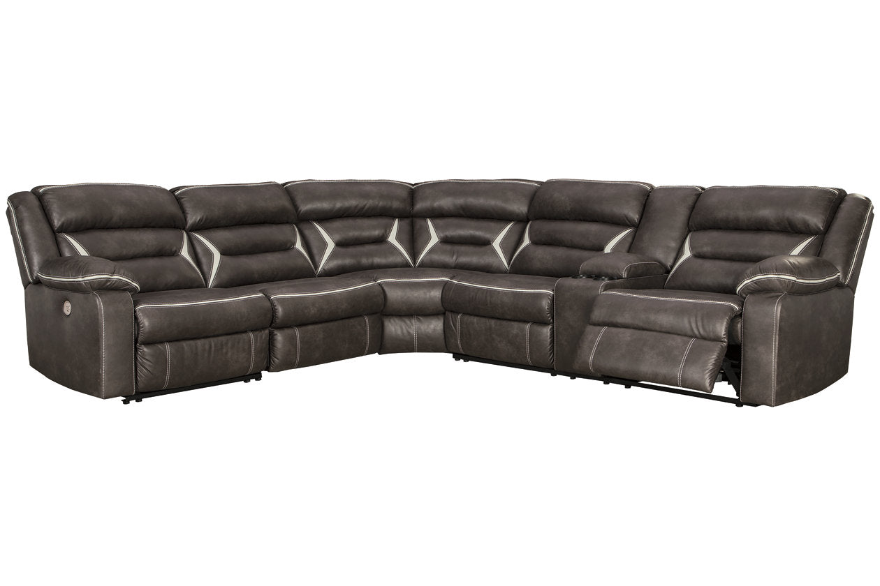 Kincord Midnight 4-Piece Power Reclining Sectional - SET | 1310458 | 1310473 | 1310477 | 1310446 - Bien Home Furniture & Electronics