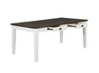 Kingman Espresso/White 4-Drawer Dining Table - 109541 - Bien Home Furniture & Electronics