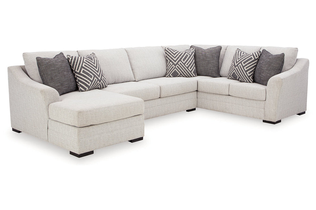 Koralynn Stone 3-Piece Sectional with Chaise - 54102S1 - Bien Home Furniture & Electronics