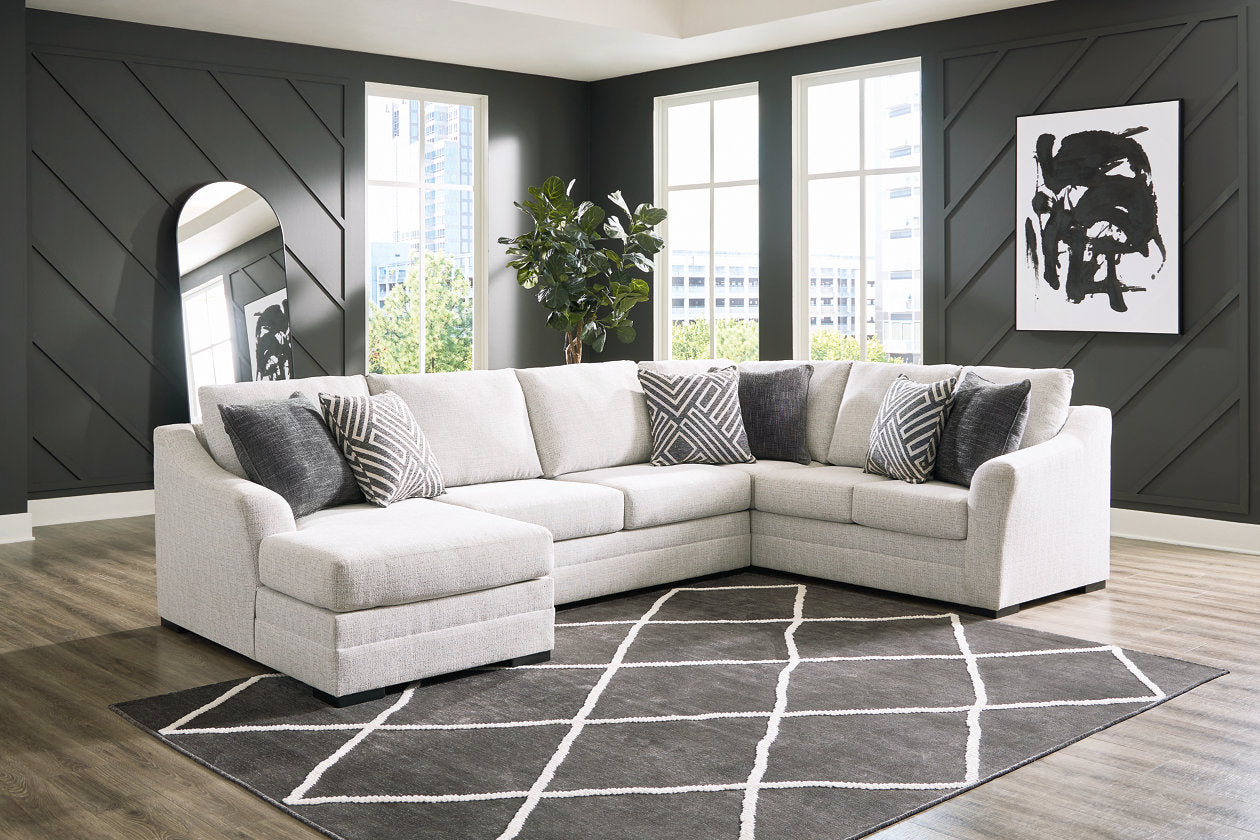 Koralynn Stone 3-Piece Sectional with Chaise - 54102S1 - Bien Home Furniture & Electronics