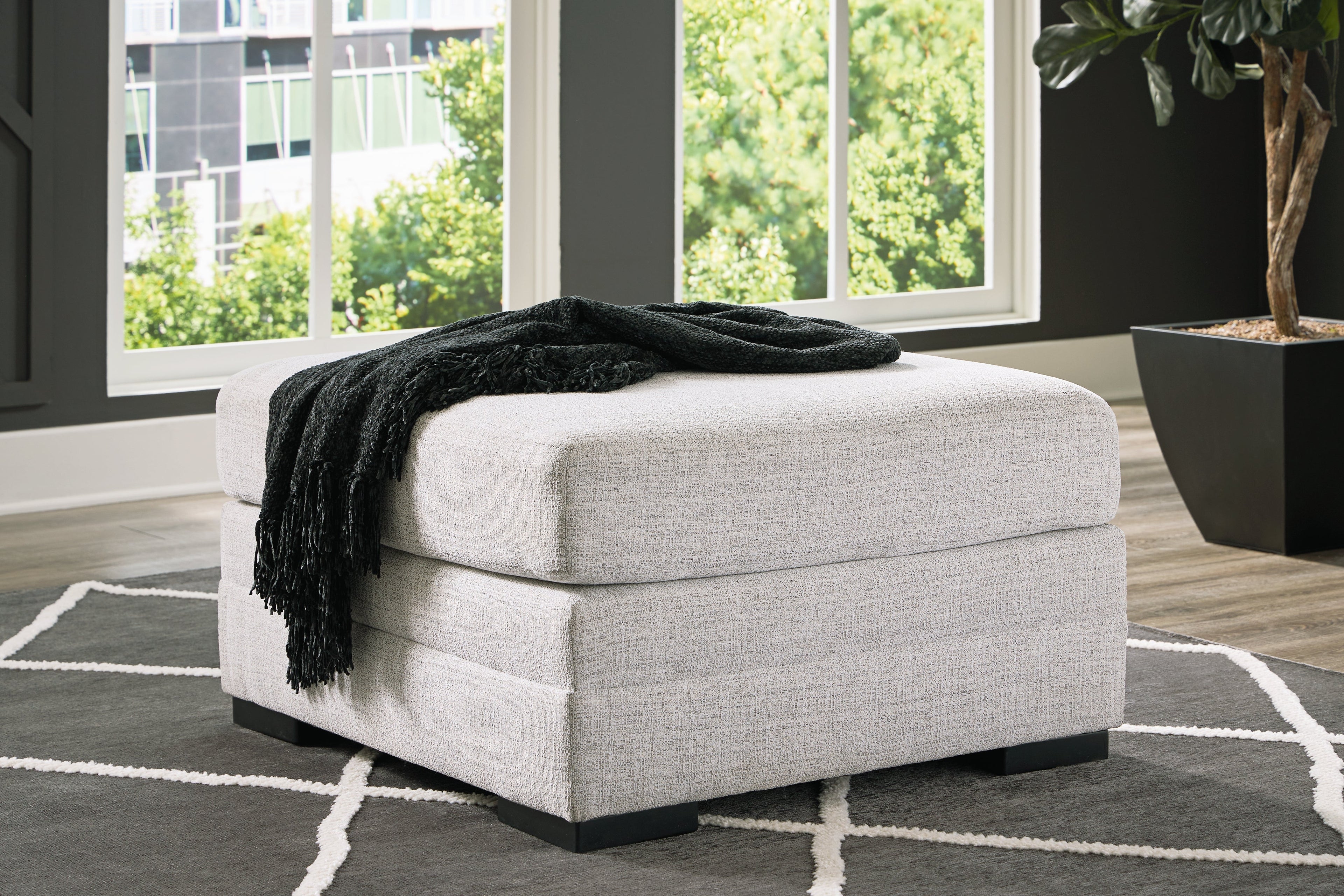 Koralynn Stone Oversized Accent Ottoman - 5410208 - Bien Home Furniture & Electronics