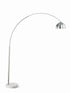 Krester Arched Floor Lamp Brushed Steel/Chrome - 901199 - Bien Home Furniture & Electronics